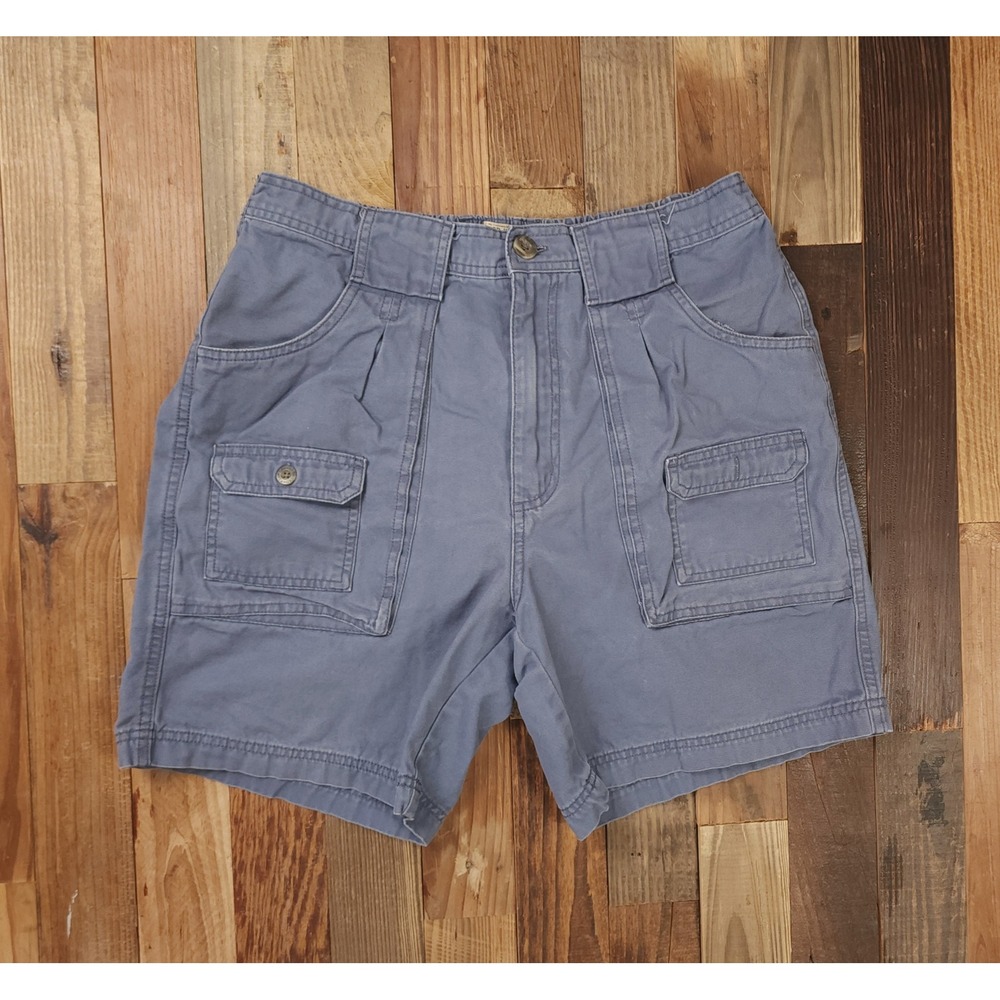Red Head Brand Co Mens Blue Cargo Shorts Size 34 Elastic Waist Cotton Canvas